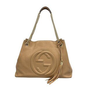 Gucci Tote Soho Light Brown Leather